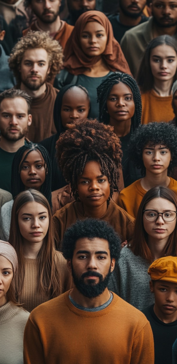 Diverse community portrait